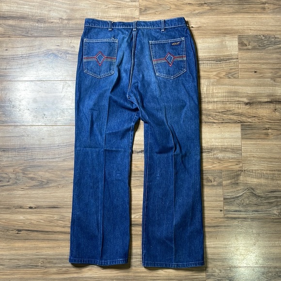 Vintage 1980’s Washington Dee Cee Men’s Western Denim Blue Jean Pants 37 x 30 - Picture 9 of 10